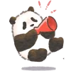 Daily Useful Panda Emoji Telegram Sticker #14 - Daily Useful Panda Emoji #14