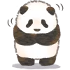 Daily Useful Panda Emoji Telegram Sticker #16 - Daily Useful Panda Emoji #16