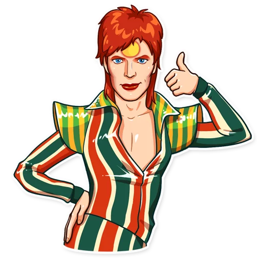 David Bowie Telegram Sticker #3 - David Bowie #3