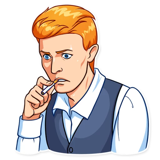 David Bowie Telegram Sticker #4 - David Bowie #4
