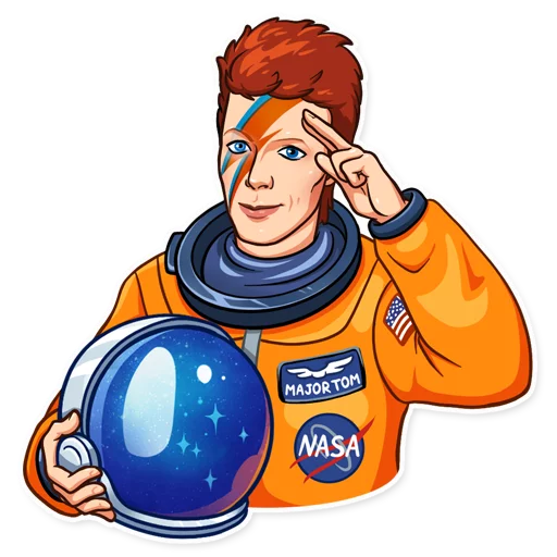 David Bowie Telegram Sticker #5 - David Bowie #5