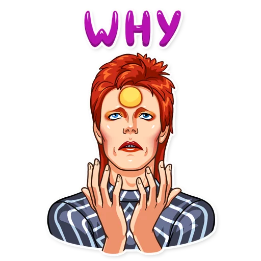 David Bowie Telegram Sticker #12 - David Bowie #12