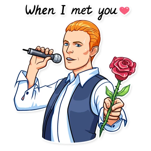 David Bowie Telegram Sticker #16 - David Bowie #16