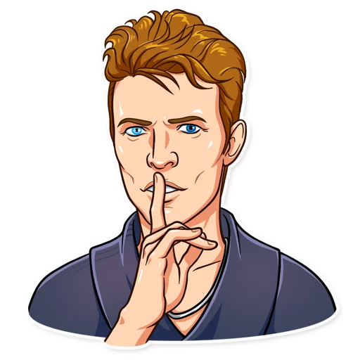 David Bowie Telegram Sticker #20 - David Bowie #20