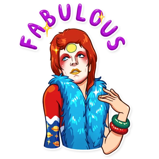 David Bowie Telegram Sticker #24 - David Bowie #24