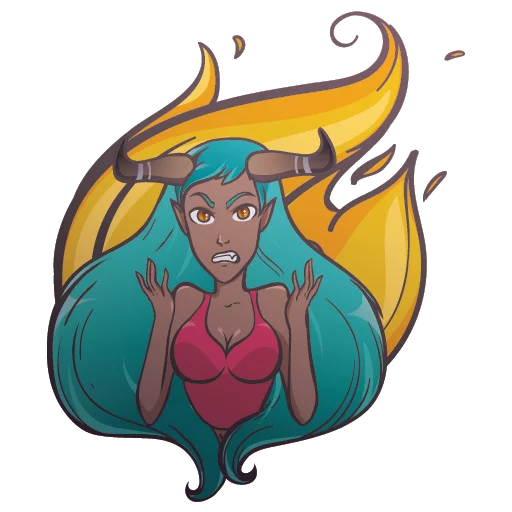 Demon Maze By Telegram Sticker #21 - Demon Maze By #21