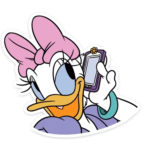 Donald and Daisy Duck Romance Stickers Telegram Sticker #2 - Donald and Daisy Duck Romance Stickers #2