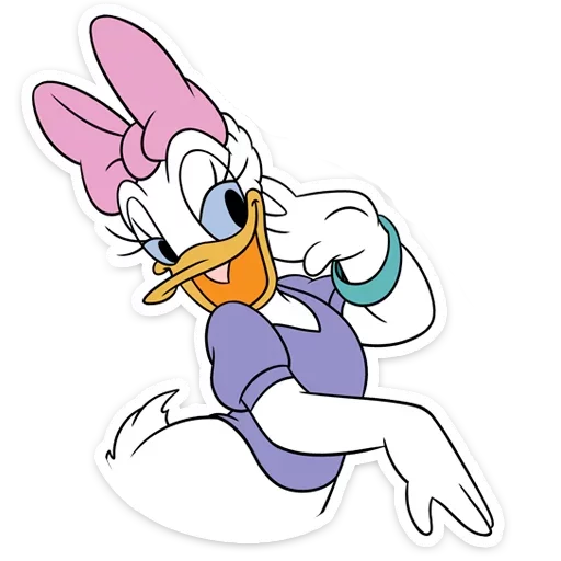Donald and Daisy Duck Romance Stickers Telegram Sticker #3 - Donald and Daisy Duck Romance Stickers #3
