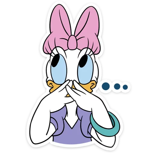 Donald and Daisy Duck Romance Stickers Telegram Sticker #11 - Donald and Daisy Duck Romance Stickers #11