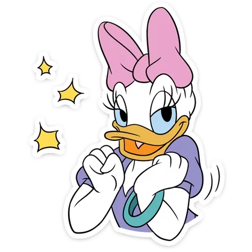 Donald and Daisy Duck Romance Stickers Telegram Sticker #13 - Donald and Daisy Duck Romance Stickers #13