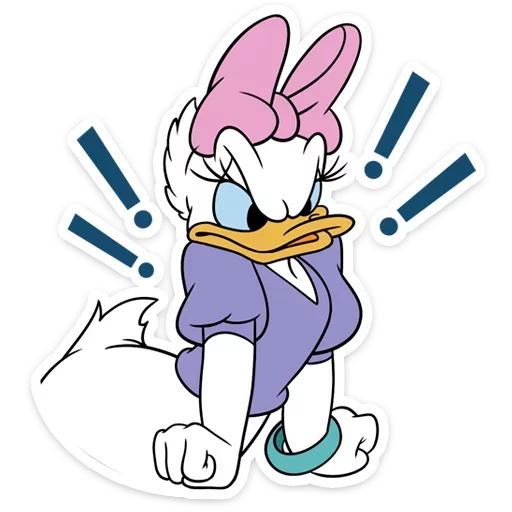 Donald and Daisy Duck Romance Stickers Telegram Sticker #16 - Donald and Daisy Duck Romance Stickers #16
