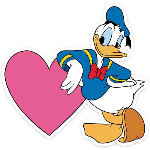 Donald and Daisy Duck Romance Stickers Telegram Sticker #19 - Donald and Daisy Duck Romance Stickers #19