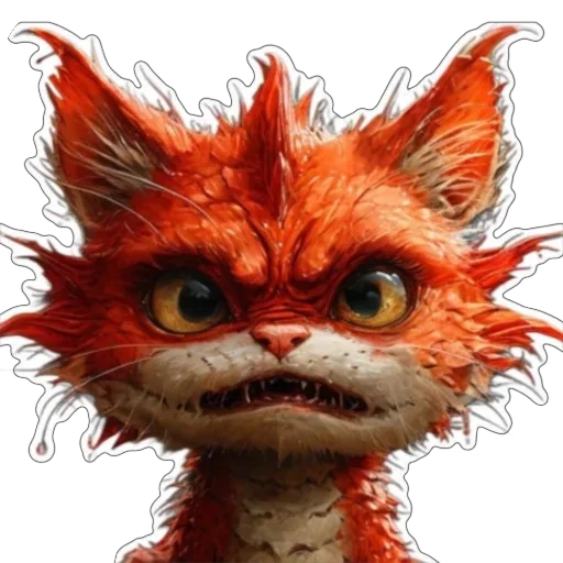 Fiery Dragon Cat