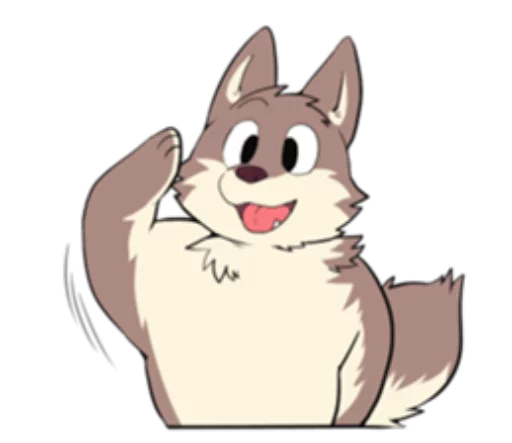 Eastern Timber Wolf Stickers Telegram Sticker #1 - Eastern Timber Wolf Stickers #1
