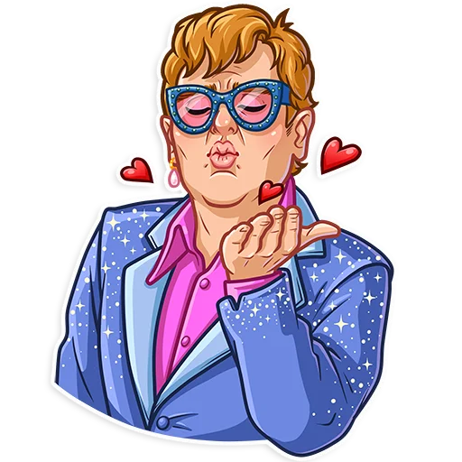 Elton John Telegram Sticker #2 - Elton John #2