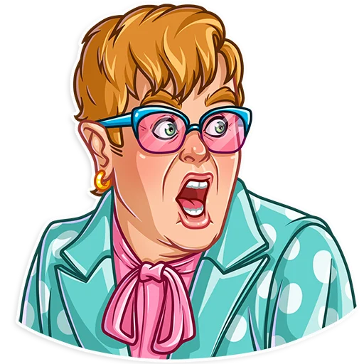 Elton John Telegram Sticker #4 - Elton John #4
