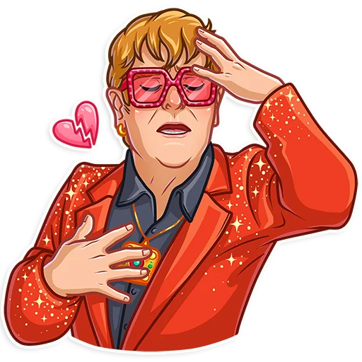 Elton John Telegram Sticker #7 - Elton John #7