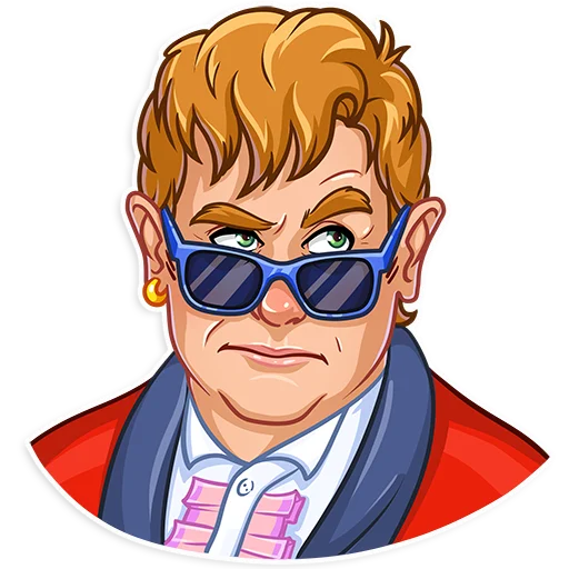 Elton John Telegram Sticker #9 - Elton John #9