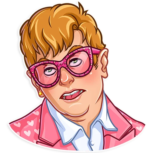 Elton John Telegram Sticker #19 - Elton John #19