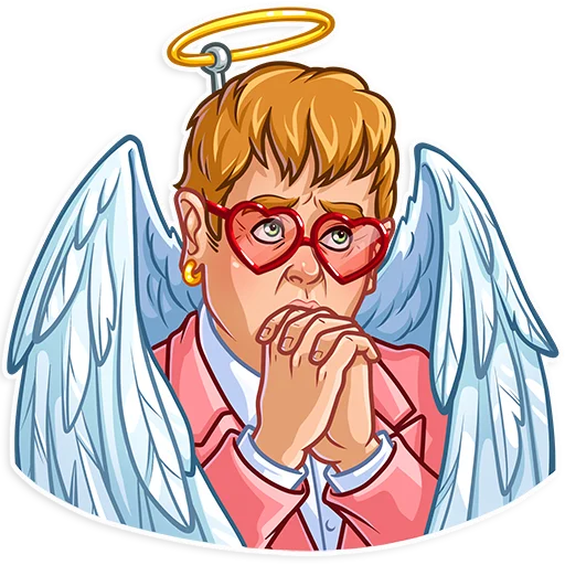 Elton John Telegram Sticker #21 - Elton John #21