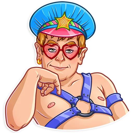 Elton John Telegram Sticker #23 - Elton John #23