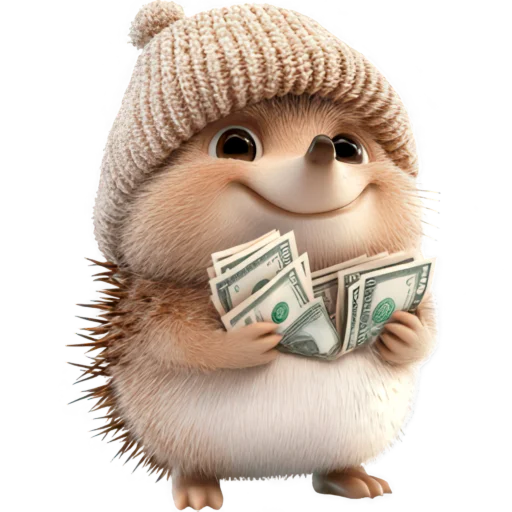 Cute Hedgehog Telegram Sticker #2 - Cute Hedgehog #2