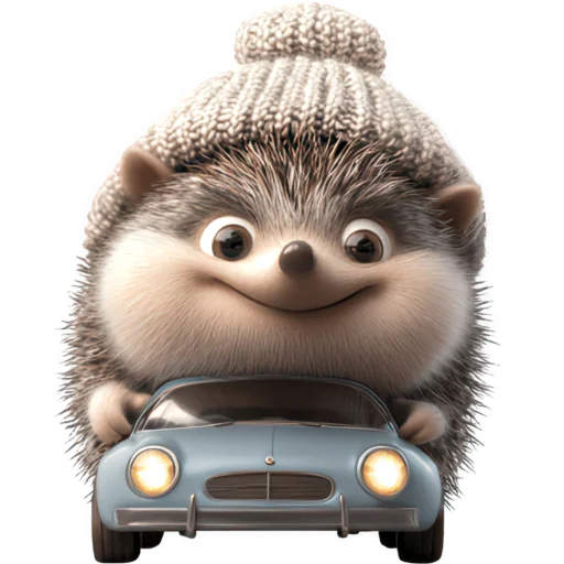 Cute Hedgehog Telegram Sticker #7 - Cute Hedgehog #7