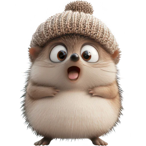Cute Hedgehog Telegram Sticker #8 - Cute Hedgehog #8