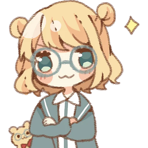 Girl Of Circle Glasses