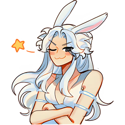 Cute Anime Girls Telegram Sticker #2 - Cute Anime Girls #2