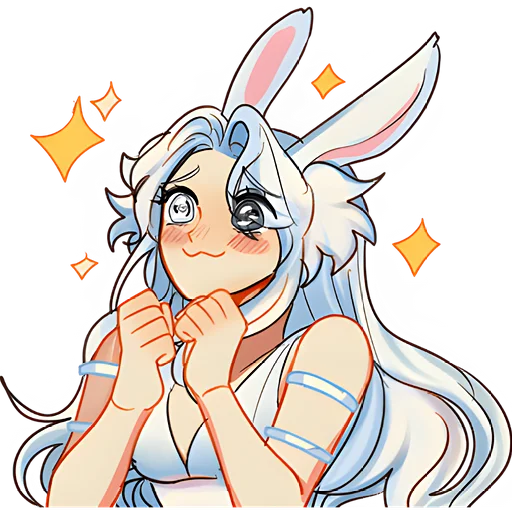 Cute Anime Girls Telegram Sticker #7 - Cute Anime Girls #7