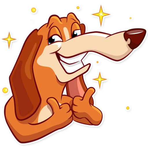 Good Boy Basset Hound Telegram Sticker #3 - Good Boy Basset Hound #3