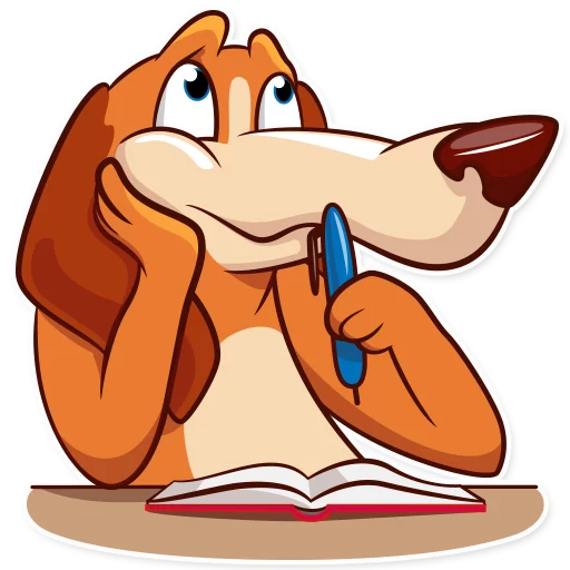 Good Boy Basset Hound Telegram Sticker #14 - Good Boy Basset Hound #14