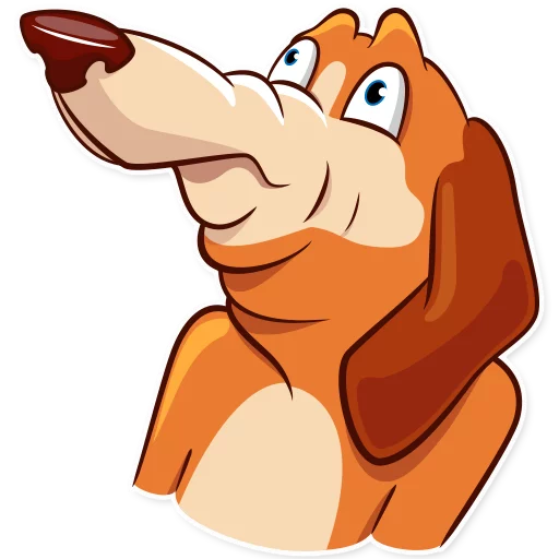 Good Boy Basset Hound Telegram Sticker #16 - Good Boy Basset Hound #16