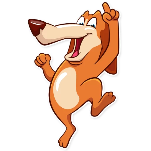 Good Boy Basset Hound Telegram Sticker #23 - Good Boy Basset Hound #23