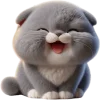 Cute Kitten Emoji Telegram Sticker #1 - Cute Kitten Emoji #1