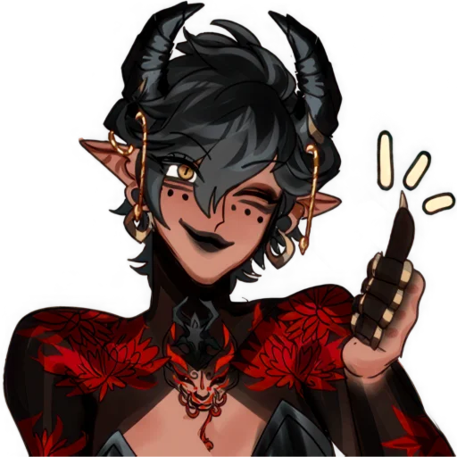 Demon Girl Hellgot Telegram Sticker #2 - Demon Girl Hellgot #2