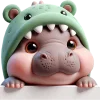 Hippos Dino Emoji