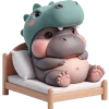 Hippos Dino Emoji Telegram Sticker #16 - Hippos Dino Emoji #16