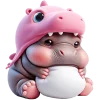 Hippos Dino Emoji Telegram Sticker #24 - Hippos Dino Emoji #24