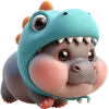 Hippos Dino Emoji Telegram Sticker #25 - Hippos Dino Emoji #25