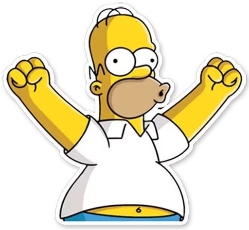 Homer Simpson Telegram Sticker #1 - Homer Simpson #1