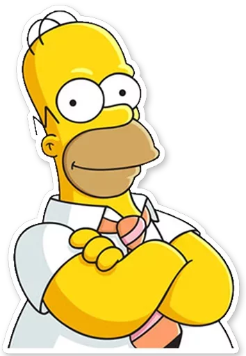 Homer Simpson Telegram Sticker #2 - Homer Simpson #2