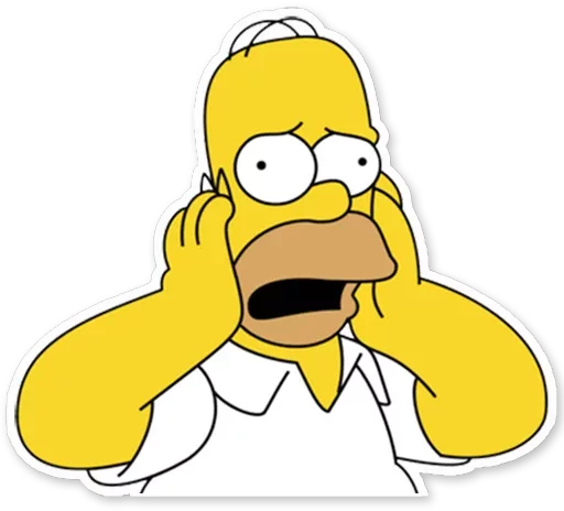 Homer Simpson Telegram Sticker #5 - Homer Simpson #5