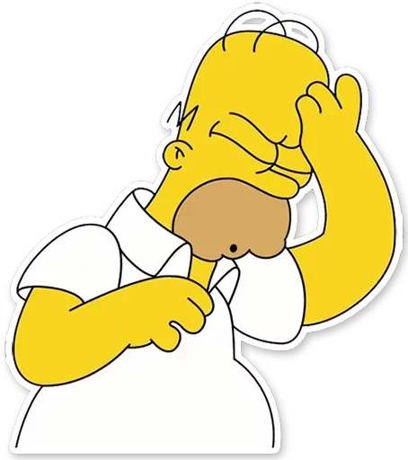 Homer Simpson Telegram Sticker #7 - Homer Simpson #7