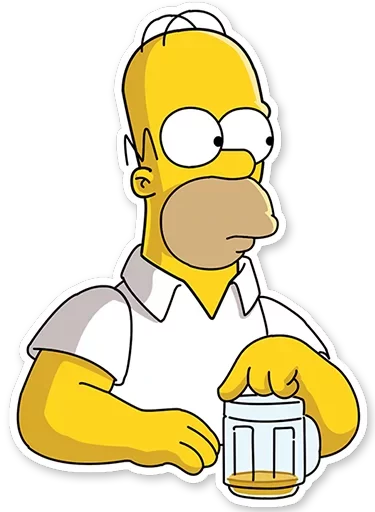 Homer Simpson Telegram Sticker #10 - Homer Simpson #10
