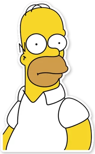 Homer Simpson Telegram Sticker #12 - Homer Simpson #12