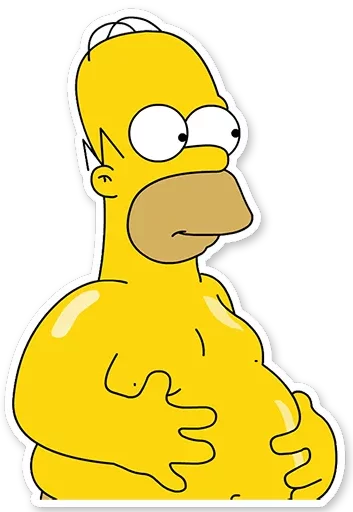 Homer Simpson Telegram Sticker #14 - Homer Simpson #14