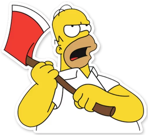 Homer Simpson Telegram Sticker #16 - Homer Simpson #16