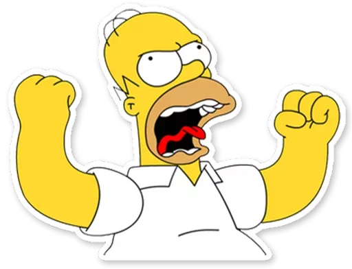 Homer Simpson Telegram Sticker #17 - Homer Simpson #17